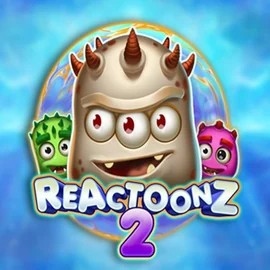 Reactoonz 2 slot logo by Play’n GO at Fambet Casino